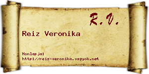 Reiz Veronika névjegykártya